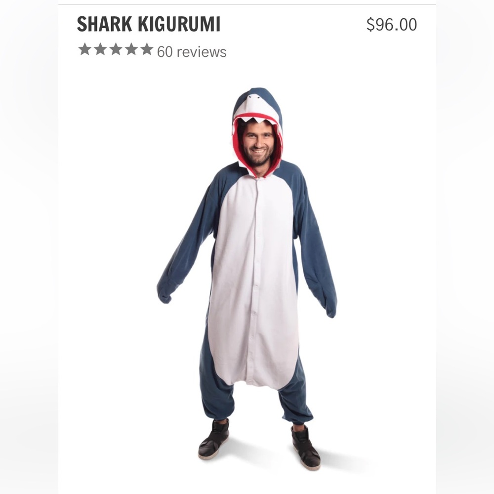 COPY - Adult X-Tall Shark Kigurumi